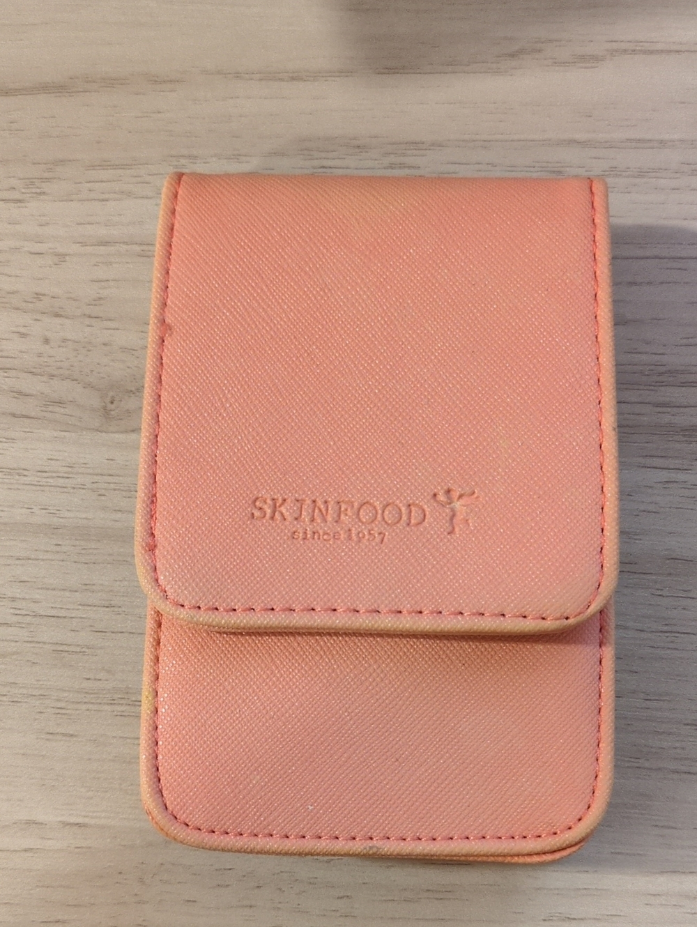 Peach Compact Accessory/Makeup Case